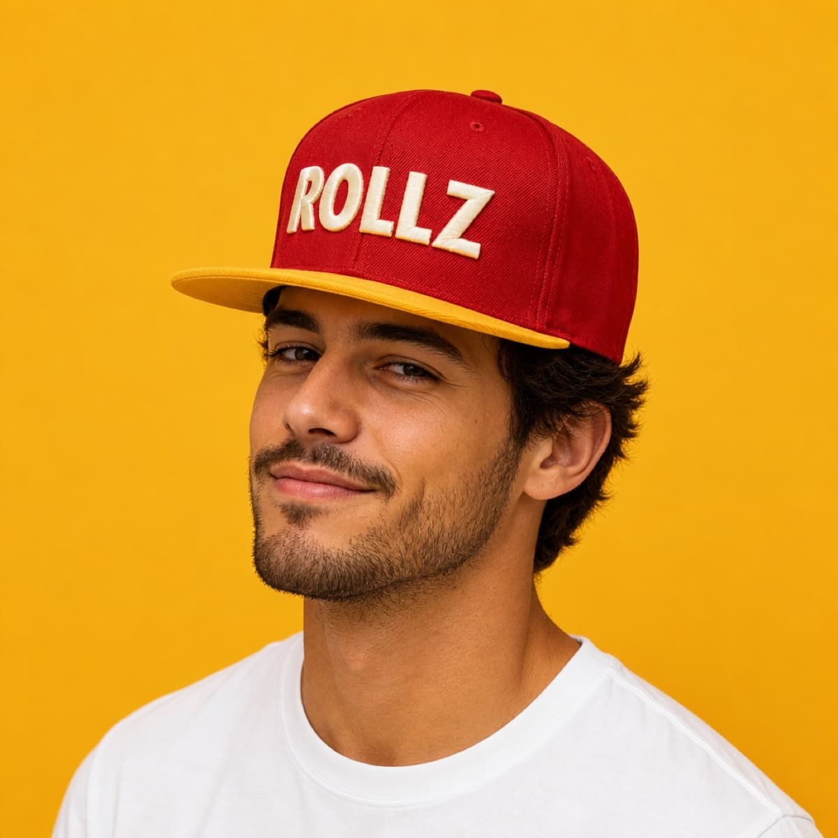 Rollz Snapback worn by a model